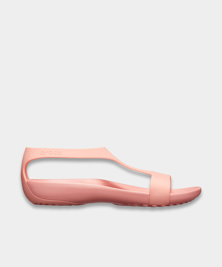 sandali kroks rozovye serena crocs sandals serena melon cover