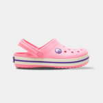Crocs Crocband Kids Peony Pink/Stucco арт. 204537 / Крокс Крокбенд Дитячі Сабо