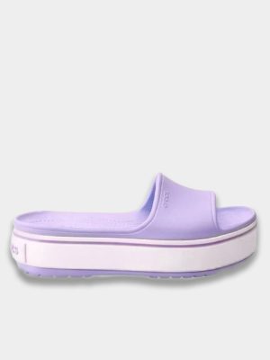 Crocband-Platform-Slide-Lavander Crocband Platform Slide Lavander