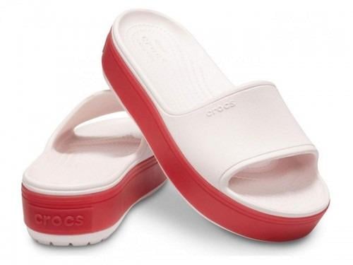 CrocsCrocbandPlatformSlidePinkPepper-4 Crocs Crocband Platform Slide Pink/Pepper