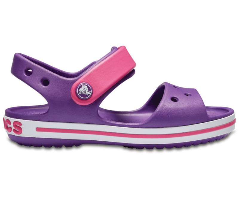 CrocbandSandalKidsAmethystParadisePink